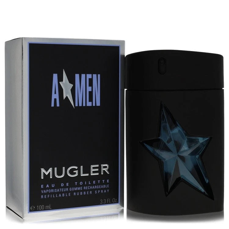 Angel by Thierry Mugler Eau De Toilette Spray Refillable (Rubber) 3.4 oz for Men EDT