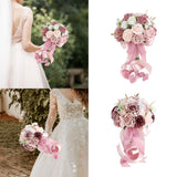 Wedding Roses Bouquet Artificial Flowers Decor Silk Flower Creative Bridal Bouquet