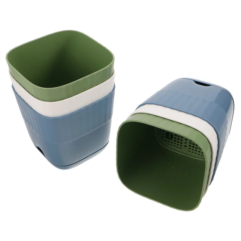 6 Pcs Plastic Flower Pots Small for Plants Orchid Slotted Nursery Garden Plants