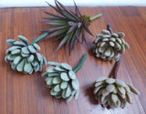 5 PCS Mini  Artificial Plants Sonwball Agave Succulent Plants Lifelike Landscape Green Plant
