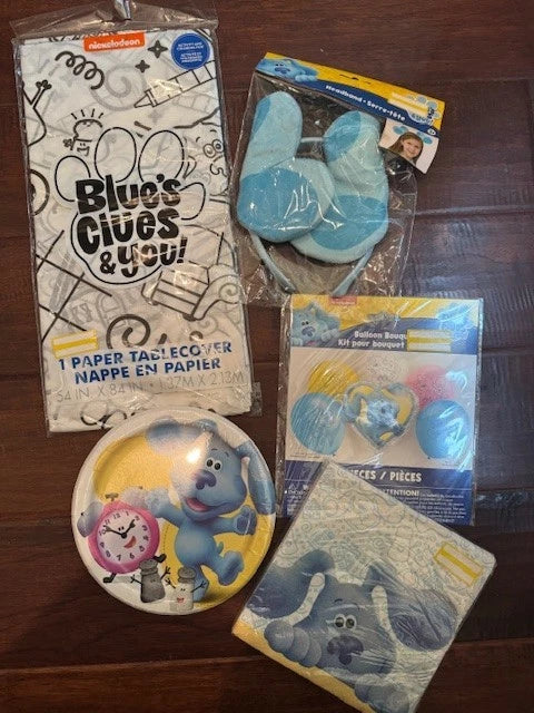 Unique Blue's Clues Birthday Party Supplies napkins balloon bouquet tablecloth + Bouquet