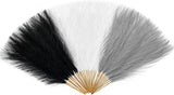 Alecono 30Pcs Pampas Grass Decor, 17" Black 30pcs, White and Grey Pampas Grass