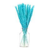 Blue Pampas Grass Decor,  30PCS 17 Inch(Length) Pampas Grass Bundle Pampas Grass