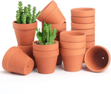 20-Pack 3.15-Inch Terra Cotta Clay Flower Pots for Indoor Gardening Garden Plants