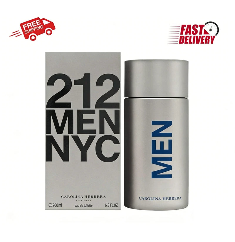 Carolina Herrera 212 Men NYC Eau De Toilette 100ml/ 3.4oz EDT Spray New In Box EDT