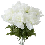 18" Tall Cream Artificial PeonyDecorative Floral  Bush Peony