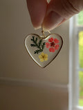 New Pressed Flower Earrings  Dangle  Pierced Sunflower