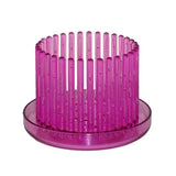 3.75" Rose Quartz Baby Orchitop Carousel Orchid Pot with Detachable Saucer,Brand New Orchids