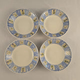 Pier 1 England Angleterre Hydrangea Set Of 4 Soup Bowls 8Ó Bowls Hydrangea