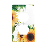 Sunflower Yellow Flower Decor Light Switch Outlet Plug Cover for Bedroom Living Sunflower