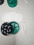 3x Black Seed Puck (White Inlay Design) Premium Germination Kit System Orchids