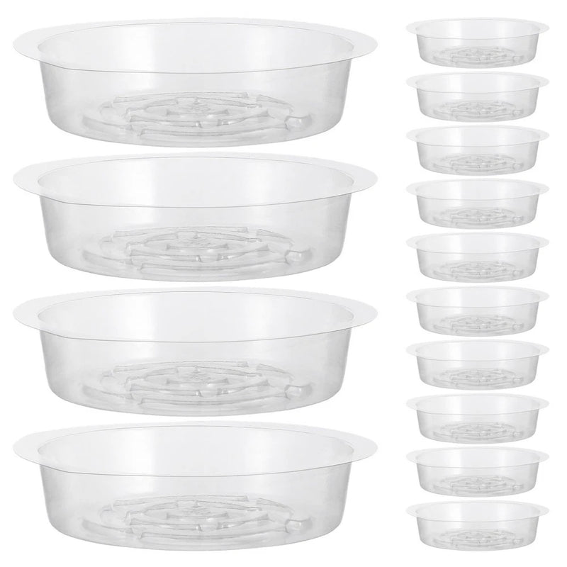 60 Pcs Gardening Tray Plant Dishes Saucer Drip Pan for Indoor Plants Garden Plants