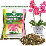 [Upgraded] Orchid Potting Mix for Repotting with Forest Moss, Pine Bark, Perlite Orchids