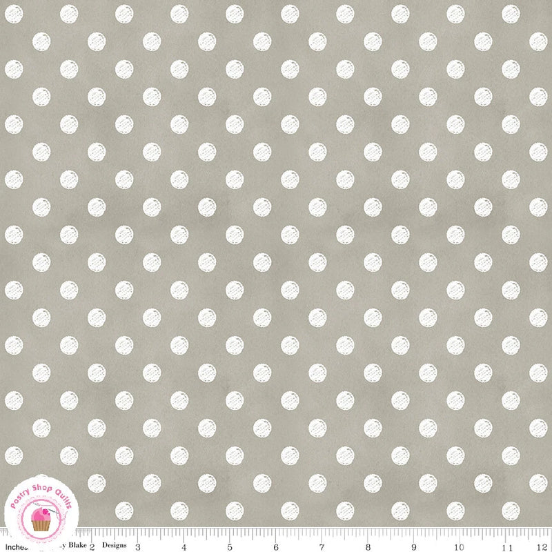 Riley Blake COFFEE CHALK 11032T Tan Taupe Beige Polka Dots Quilt Fabric Flowering Plants