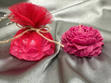 2 Pc. Handmade Peony Flower Aroma Candles In The Box Peony