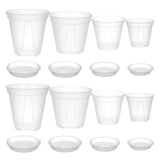 8pcs Plant Pots: Airy Plastic Flower Pots - Thickened Garden Planters For Garden Plants