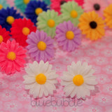LARGE VINTAGE 22mm DAISY EARRINGS WEDDING FAVOUR CUTE GIFT BRIDE BRIDESMAID PROM Daisies