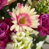 23" Artificial Rose, Hydrangea, and Daisy Floral Bush Hydrangea