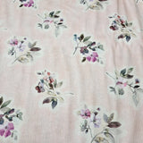 Jasmine's Garden BTY P&B Textiles Floral on Pale Pink Stripe Flowering Plants