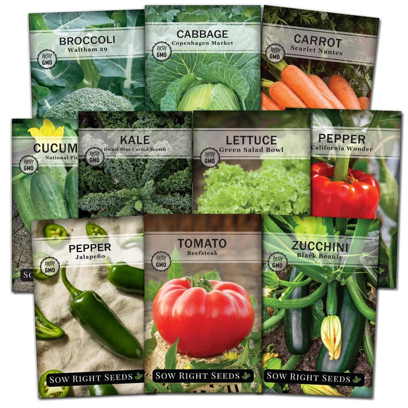 - Classic Vegetable Garden Seed Collection for Planting - Non-GMO Heirloom Br... Garden Plants