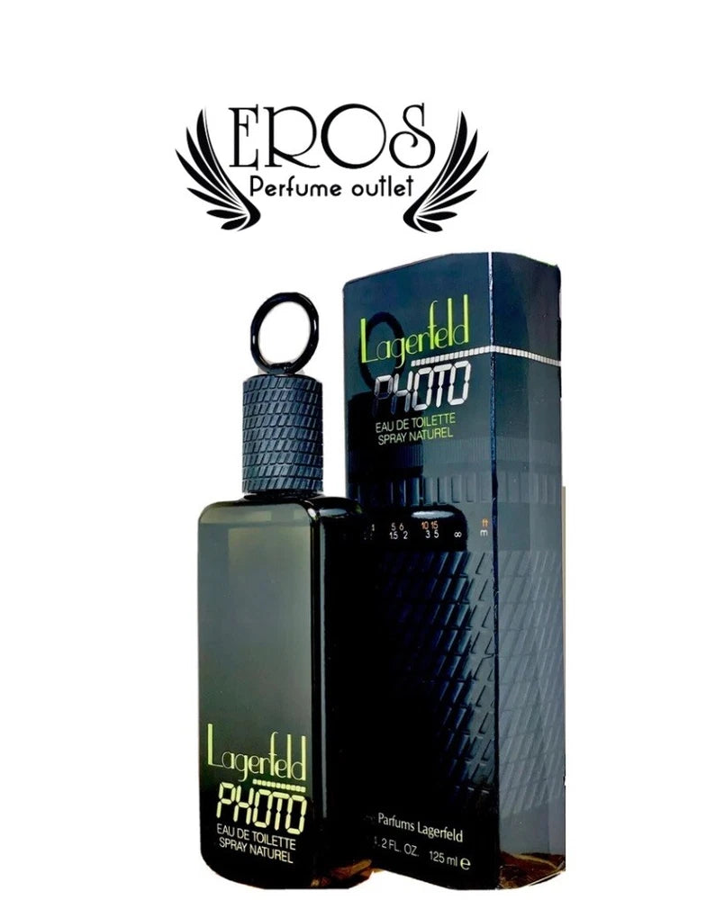 Lagerfeld Photo Eau de Toilette Spray Natural 125ml 4.2oz Very Rare Sealed Box ! EDT