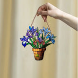 Acrylic Lily & Tulip Window Hanging Floral Art Decoration, Suncatcher For Home Lily