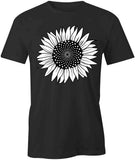 SUNFLOWER TShirt Tee Short-Sleeved Cotton FLOWER FLORAL CLOTHING S1BSA572 Sunflower