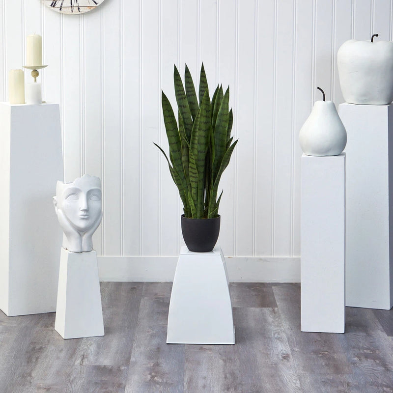 3Õ Sansevieria Snake Artificial Plant w/35 Lvs Home Office Decor. Retail $126 Green Plant