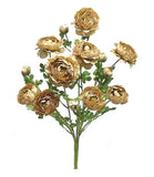 Ranunculus Bush 5 Stems 22in Beige Ranunculus