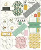 35" X 44" Panel Pouch Panels by Minki Kim Stripes Cotton Fabric Panel D565.79 Flowering Plants