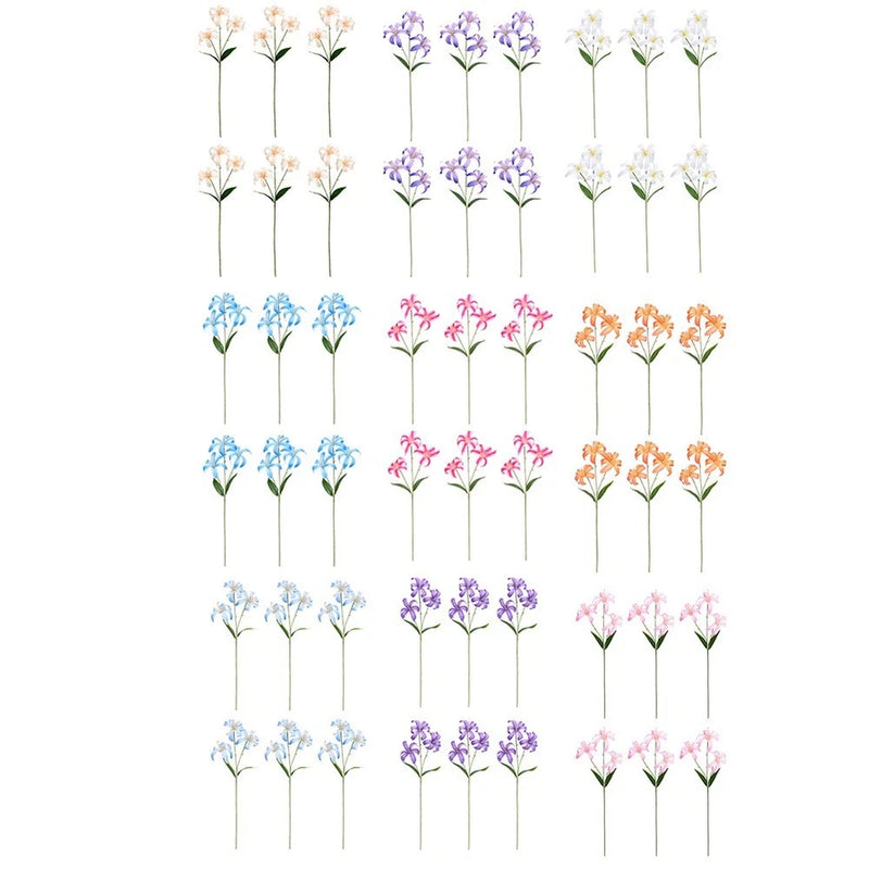 Decorative Artificial Lily Bouquet 6 Stems 60cm for Weddings and Living Room Lily