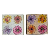 Daisy Zinnia Hibiscus Sunflower Flower Blossom Rubber Stamp by Hero Arts Sunflower