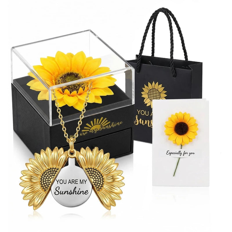 Valentines Day Gifts, Forever Sunflower Gifts for Women Girlfriend Wife Mom, ... Sunflower