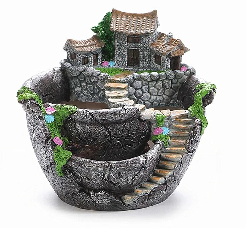 Vintage Succulent Plant Pot Mini Garden Pot Container Fairy Garden Pot Decor Garden Plants