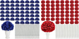 104 PCS Hydrangea Flower Heads with Stems for DIY Floral Arrangements Hydrangea