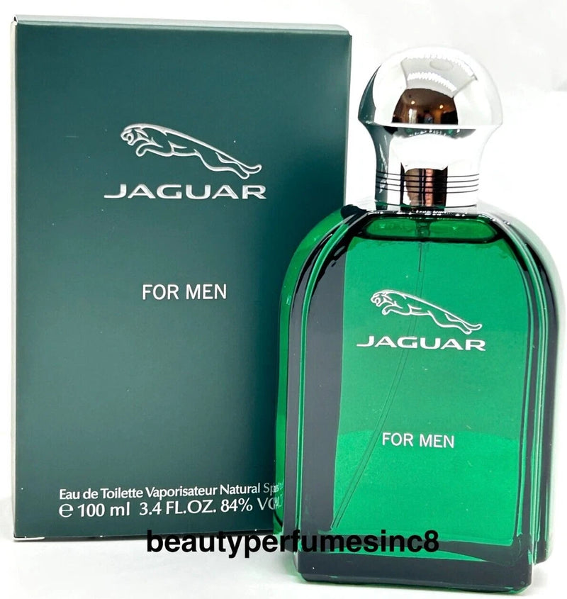 JAGUAR Green 3.4 oz EDT Perfume for Men New in Box EDT