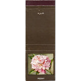 Peony Flower Diamond Collectible Advertising Matchbook Cover MM9-9 Peony