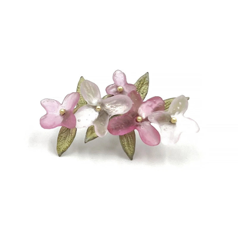 MICHAEL MICHAUD PINK HYDRANGEA STICK PIN 6251 BZ Hydrangea