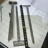 Lot Of (6) Plant Labels Garden Markers Galvanized Stakes 19Ó Long. Garden Plants