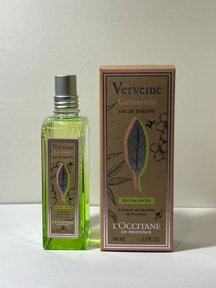 L'Occitane en Provence Verveine Geranium Eau de Toilette Verbena EDT 100ml New EDT