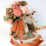 Waterfall Holding Bouquet Wedding Bridal Bouquet Bride Holding Flower Bouquet