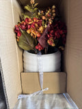 Nearly Natural Autumn Hydrangea Floral Arrangement w Round Vase 12Ó Hydrangea