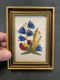 Vintage Pressed Flower Artwork Austria Floralp Tyrol Dried Florals Cottagecore Dried Flower