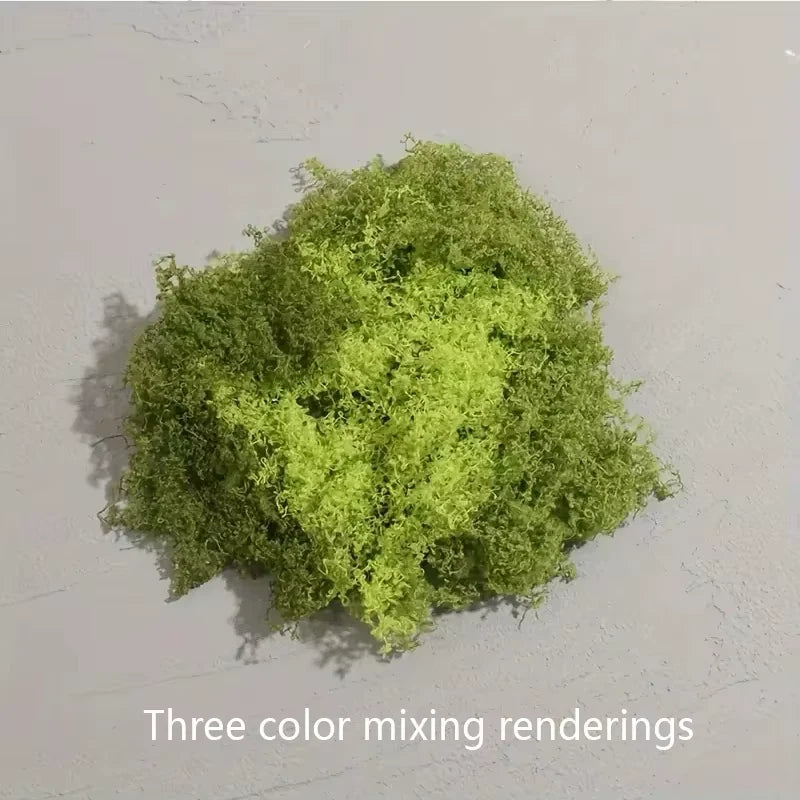 Artificial moss grass ball plant with dense bright green foliage for home decor