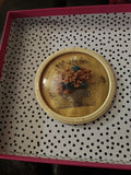 Dried Flowers Dome  Art Oval Frame Hanging  5" Dried Flower