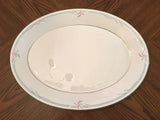 New ROYAL DOULTON Fine Bone China CARNATION H5084 Oval Serving Platter 16" Carnation