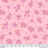 NEW! TULA PINK TRUE COLORS WHAT A DITZ IN PINK LEMONADE COTTON FABRIC 1/2 YD Flowering Plants