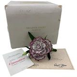 The Lenox Garden CARNATION Flower Sculpture Figurine Porcelain Vintage 1989 Carnation