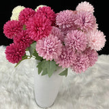 2PCS 6 Heads Regula Artificial Hydrangea Table Party Home Office Wed Vase Decor Hydrangea