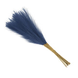 Faux Pampas Grass Fake Pampas Grass Decor, 21"/55cm / Blue / 20 Pcs Pampas Grass